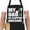 Blob Bigomi Grilling Aprons for Men Funny BBQ Apron Chef Grill Aprons Dad Grilling Apron Birthday Gifts for Fathers Day (My Dad)