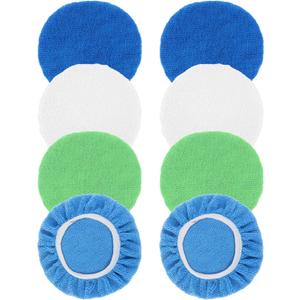 8Pcs Microfiber Car Polishing Pads Set, Professional Car Buffer Pads, Microfiber Waxer Bonnet Polishing Pad for Automobile Glass Cleaning, Polish, Detailing