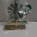 CWI Gifts Simple Windmill Table Sitter - 10 inch Galvanized Metal Windmill - Farmhouse Tabletop Decor