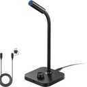 BOYA CM40 Computer USB Microphone for PC, Laptop, Mac & Phones with 192kHz/24-Bit, ENC Noise Cancellation, 030 dB Gain, One-Touch Mute, Headphone Monitoring, Gooseneck Microphone for Gaming Podcast
