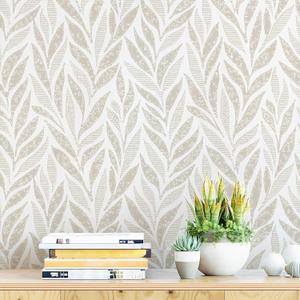 Safiyya Peel and Stick Wallpaper Boho Modern Contact Paper Peel and Stick Wall Paper Self Adhesive Removable Wallpaper for Bedroom Bathroom Vinyl Roll 118"x17.3" (Beige)
