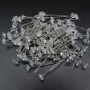 DIY Jewelry Making Pins Set Pcs Diamond Shape Head Pins Plastic Case for Cross-Stitch Embroidery Sewing