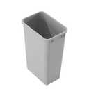 Dowell 50L Wastebasket Trash Container, 52.8Qt/13.2Gal, Plastic, Stackable, for Kitchen/Bathroom/Office, Fits Under Sink/Desk (Grey 4000 50 04) (1 Pack 50 Liter (14.38"W x 9.88"D x 22.38"H))