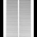 14" X 25" Steel Return Air Filter Grille for 1" Filter - Easy Plastic Tabs for Removable Face/Door - HVAC Duct Cover - Flat Stamped Face -White [Outer Dimensions: 15.75w X 26.75h]
