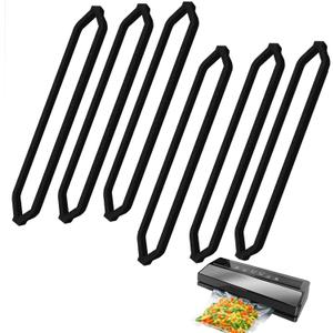 Upper and Lower Gasket Replacements Compatible with GERYON Food Saver E2900/E2901 Series Vacuum Sealers, 6 Foam Food Sealer Gasket