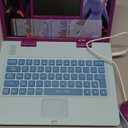 LEXiBOOK Disney Frozen 2 - Educational and Bilingual Laptop Spanish/English - Girls Toy with 124 Activities to Learn, Play Games and Music with Elsa & Anna - Blue/Purple, JC598FZi2