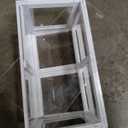 Mini Tabletop Greenhouse 12"x8"  Compact Indoor Plant House with Clear Acrylic Panels & Wood Frame with 4" Pots for Herbs, Seedlings, Cuttings & Propagation - Cat Safe