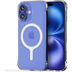 MOFT Invisible Case for iPhone 16 Plus Case, Clear MagSafe Phone Case, Dual Cutouts Frame Design with Bare-Device Feel, Anti-Yellowing Ultra-Thin Strong Magnetic Protective Phone Cover, Clear