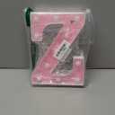 Pooqla LED Marquee Letter Lights, Light Up Letters Glitter Letter Sign Girls Gift, Battery Powered Night Light Pink Birthday Party Room Wedding Christmas Girls Bedroom Dorm Decoration, Cool White Z