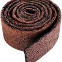 Adnee 140'' x 5.5" Double Sided Rubber Mulch Roll,2 Colors in 1 Recycled Rubber Mulch Walkway,Permanent Garden Edging Barrier Mat for Landscaping,Plants,Vegetables and Flowers