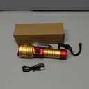 3 in 1 Rechargeable Flashlight True 5000 Lumens Outdoor Strong Cob Light, 5000mAh Zoomable Beam LED Flash Light with Magnet Power Failure Emergency Survival Kits Snowstorm (6 in 1)