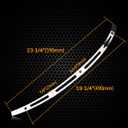 PBYMT Polished Stainless Windshield Trim, Slotted Windshield Trim Compatible for Harley 2014-2024 Electra Glide, Street Glide, Ultra Limited and Tri Glide Models