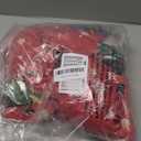 Christmas Dining Room Chair Covers Set of 4, Stretch Pattern Parsons Chair Slipcovers Spandex Removable Washable Kitchen Chair Protector Cover for Dining Room, Hotel, Ceremony (Xmas 02)