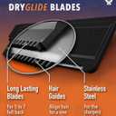 Bakblade 2.0 Refill Cartridges Bundle, Back Hair & Body Shaver Replacement Cartridges, Extra-Wide Wet Dry & Disposable Razor Blades (6 Blades)