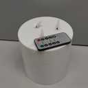 Large Outdoor Candles with Remote Waterproof 6"x6" Flickering Flameless Candles with 3 Wicks Plastic Big Battery Operated Candle for Indoor Outdoor Use, White