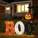 Christmas Decorations Illuminated Sign Boo Perfect for Christmas Decorations, Suitable for Indoor and Outdoor use on porches, Gardens, and lawns.