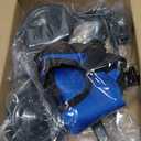 Nasjac Dog Wheelchair for Back Legs - Lightweight Portable Wheelchair with Reflective Stripes, Adjustable Pet Wheelchair Cart for Senior, Arthritis, Paralyzed, Injured, or Disabled Dogs (Medium, Black)