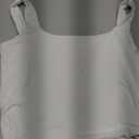 SUUKSESS Women Scoop Neck Tank Top Summer Sleeveless Going Out Double Lined Basic Tops S