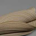 SHACOS 15 inch Round Braided Placemats Set of 6 Non Slip Heat Resistant Cotton Polyester Table Mats Washable Place Mats for Kitchen Dining Party Table Decor (Beige, 6)