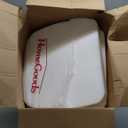 idee-home Outdoor Chair Cushions Set of 2, 19" x 19" x 3" Thick D-Shaped Patio Furniture Outdoor Seat Cushions Waterproof with Ties, Dining Pads (Black)