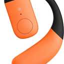 Xmenha F22 Orange Single Ear Bluetooth Wireless Bone Conduction Open Ear Headphones with Earhook, IPX5 Water Resistant, 15H Playtime, 1H Charge, Bluetooth 5.3, Orange