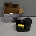 Kitchen Soap Dispenser Set, 4-in-1 Dual Hand and Dish Soap Dispenser with Sponge Holder and Dishcloth Holder for Kitchen Sink (Black)