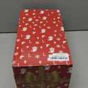 14.2" Christmas Village Buildings Tall Snow Globe Lantern Water Glittering Snowman Family with Music & Timer, USB Lined/Battery Operated Lighted Lantern for Christmas Festival Decoration Gifts