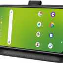 Compatible with AT&T Motivate 4 Leather Case Cover,PU Leather flip Cover Compatible with Cricket Icon 5 Case Cover Black