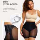 Lover-Beauty Low Back Shapewear Shorts for Women Tummy Control Butt Lifting Body Shaper Panties Underwear (Black, XS)
