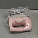 Electric Hand Mixer, Powerful 300W Hand Mixer Electric Handheld with 304 Beaters, Dough Hook,Hand Held Mixer with Turbo for Baking Cakes, Eggs, Cream Food(Pink)