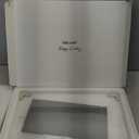 Tempered Glass Cutting Board , Large 12x16 Glass Cutting Board for Kitchen with 4 NonSlip Feet, Heat & Shatter Resistant, Dishwasher Safe, Includes Bonus Sponge & Cloth,Perfect Kitchen GiftClear