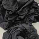 H.VERSAILTEX Rich Velvet Stretch 2 Piece Cover Chair Slipcover Sofa Cover Furniture Protector Couch Soft with Elastic Bottom Chair Couch Cover with Arms Width Up to 49 Inch(Chair, Black)