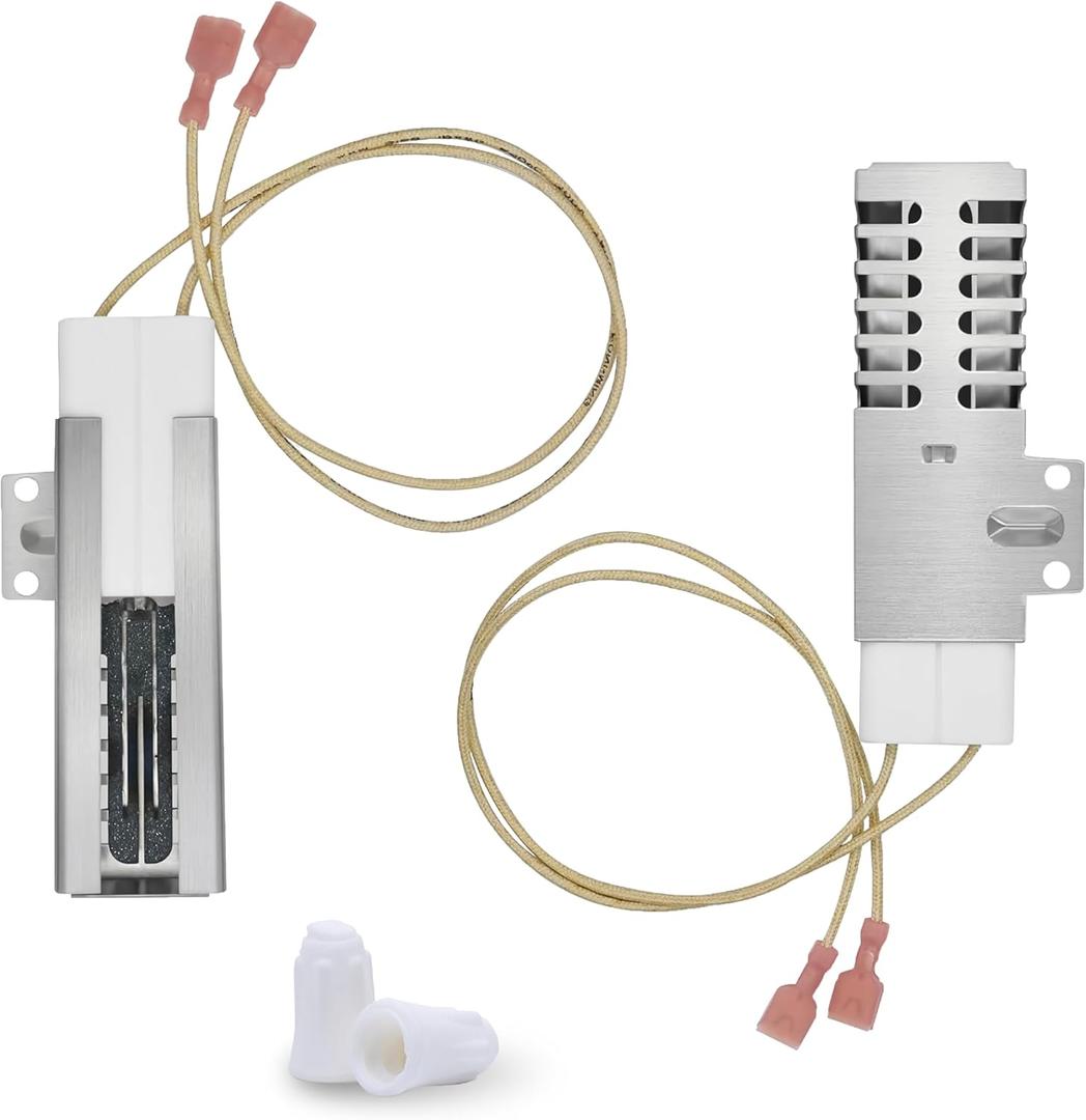 BlueStars 2 packs PB040001 065650-000 Range Oven Igniter compatible with Viking Range Oven Gas Stove - Replaces AP5315579 065650-000 SGR4001 792263-4 Ceramic Nuts included