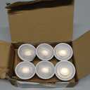 Amazon Basics MR16 LED Light Bulb, 50W Equivalent, Energy Efficient 7W, GU10 Base, Warm White 3000K, Dimmable, 10,000 Hour Lifetime, 6-Pack