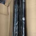 OLV Black Industrial Curtain Rods for Windows 66 to 120 Inch(5.5 to 10 Feet), 1 Inch Diameter Blackout Wrap Around Adjustable Heavy Duty Window Drapery Rods, Indoor and Outdoor