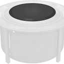 Fire Pit Surround Surface Lid for Solo Stove Bonfire and Ranger, for 19"-24" Propane Gas Fire Pit, Heavy Duty Cold-Rolled Steel FirePit Cover, 23.75" FirePit Lid Replacement Accessories