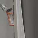 Curtain Track, Ceiling Curtain Track for Room Divider, Ceiling Mount Rail Set with Roller Hooks, White, 6ft - 9ft