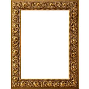 ArtXO 12x16 Picture Frame Wooden, Display Pictures 8.5x11 with Mat or 12x16 Without Mat, Wall Hanging Photo Frame, Vintage Poster Frame Gold