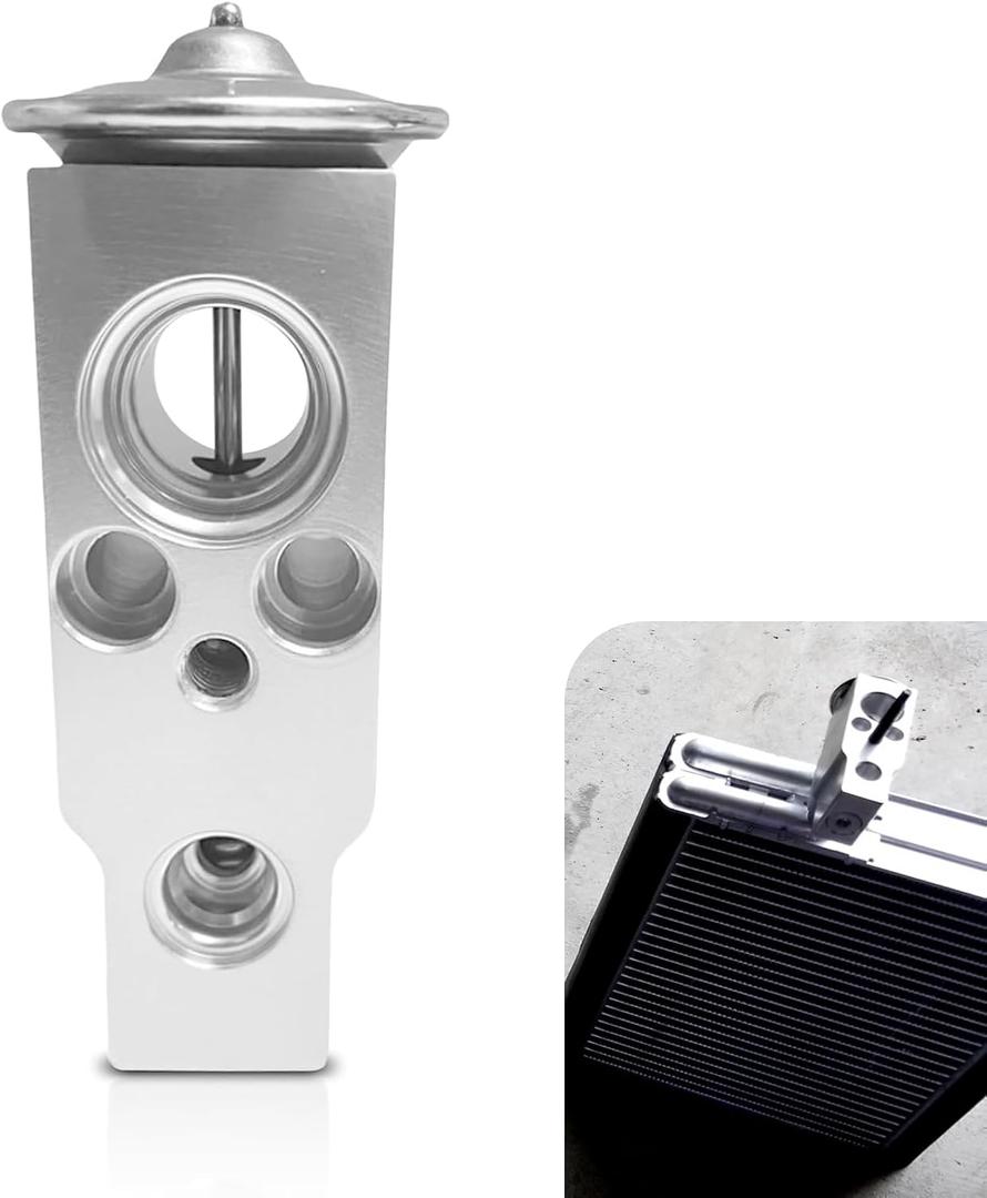 Car A/C Expansion Valve, Steam Engine Air Conditioning Valve, Universal A/C System Repair Accessories, 80213TF0G01 19205241 80211-TP5-H11 80221TZ3A41, for Most Cars (Silver)