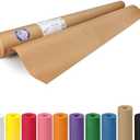 Brown Kraft Paper Roll 48" x 1800" (150 feet) - USA-Made Thick Brown Wrapping Paper 50lb Thickness for Packing, Moving, Shipping, Crafts/Arts - 100% Recycled Natural Craft Material by IDL Packaging