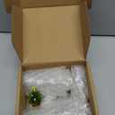 HDCRYSTALGIFTS 12PCS Mini Christmas Figurines Ornaments Blown Glass Christmas Tree & Gift Box Miniatures Tabletop Centerpieces, Festival Gifts for Winter Holiday Home Decor Craft Party