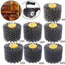 SIGNI Abrasive Nylon Drawing Wheel Drum Burnishing Polishing Brush for wooden furniture floor polishing 120X100mm 320 Grit 1pack