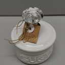 Mud Pie Door Knob Sugar Bowl, White 5.85H X 6.7L X 6.35W