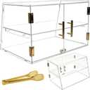 2-Tier Pastry Display Case with Removable Tray