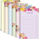 300 Sheets to Do List Notepad Daily Checklist Sticky Notes Cute Undated Memo Pad Color Block to Do Note Pad Weekly Plan Agenda and Organizer Planners for College(Flower Style,3.14 x 5.11 Inch)