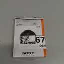 Sony ALCF82S Front Lens Cap (Black)