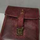 MegaGear Genuine Leather Camera Messenger Bag Mirrorless Portable electronic device cover (Maroon)