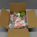 Livole 6Pcs 36Ft Hanging Flower Garland with Bow Wildflower Garlands Backdrop Silk Rose Fake Floral Vines with Hooks for Spring Party Wedding Birthday Anniversary Arch Wall Garden Decor