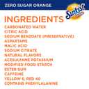 Sunkist Zero Sugar Orange Soda, 12 fl oz cans, 12 pack