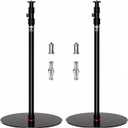 IFOOTAGE A400 Round Base Monopod, 79" Photography Light Stand with Flat Base, Aluminum Studio Tripod Monopod Stand for Video Recording, Live Streaming, Interview, Payload 22lb (2 Pack)